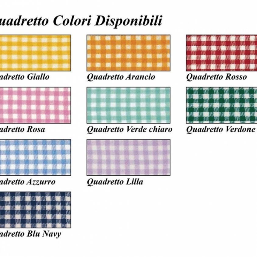 Colori quadretti disponibili su sacco nanna per asilo